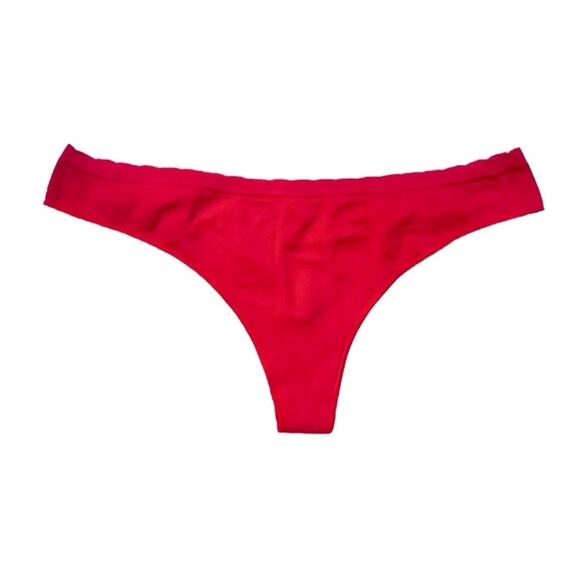 Victoria’s Secret PINK Seamless Thong Scalloped Edge Jacquard Size Large - Picture 1 of 2